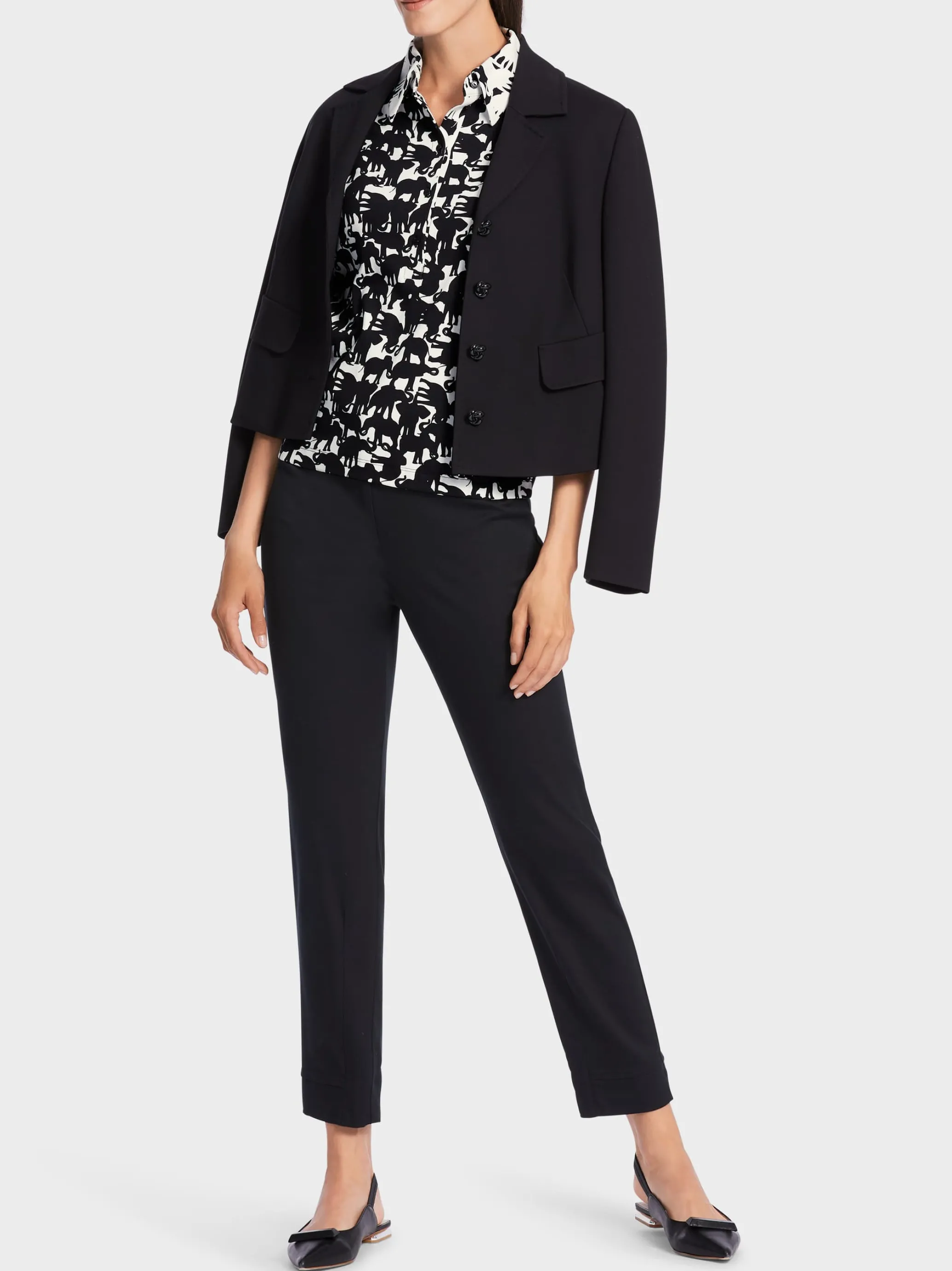 POLO-SHIRT MIT ELEFANTEN-DRUCK-Marc Cain Online