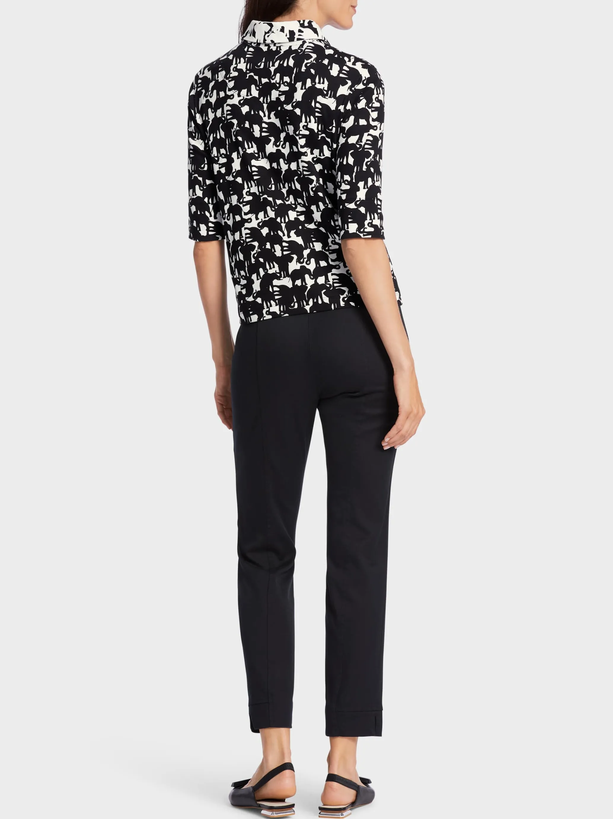 POLO-SHIRT MIT ELEFANTEN-DRUCK-Marc Cain Online