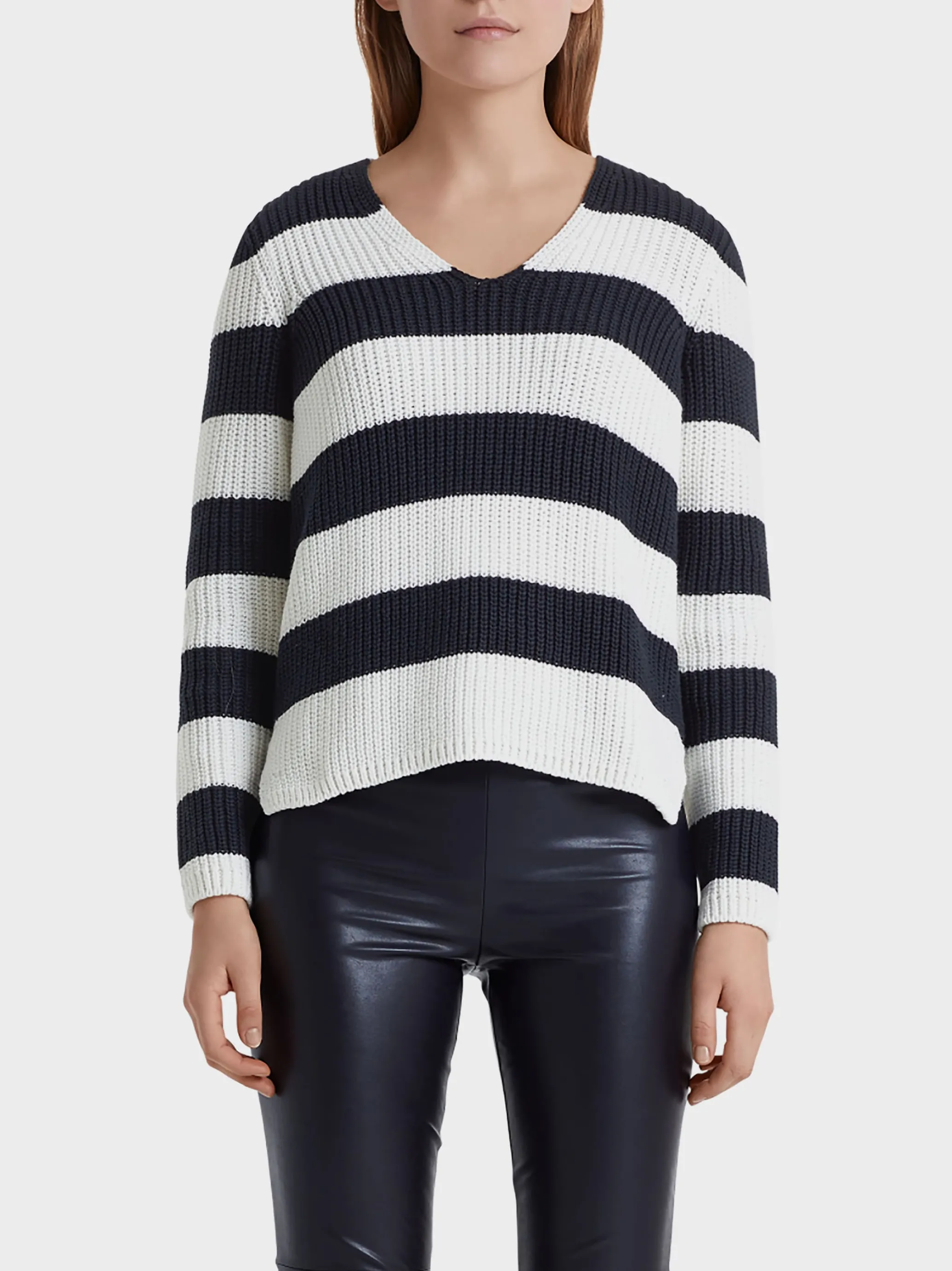 PULLOVER MIT BLOCKRINGELN-Marc Cain Store