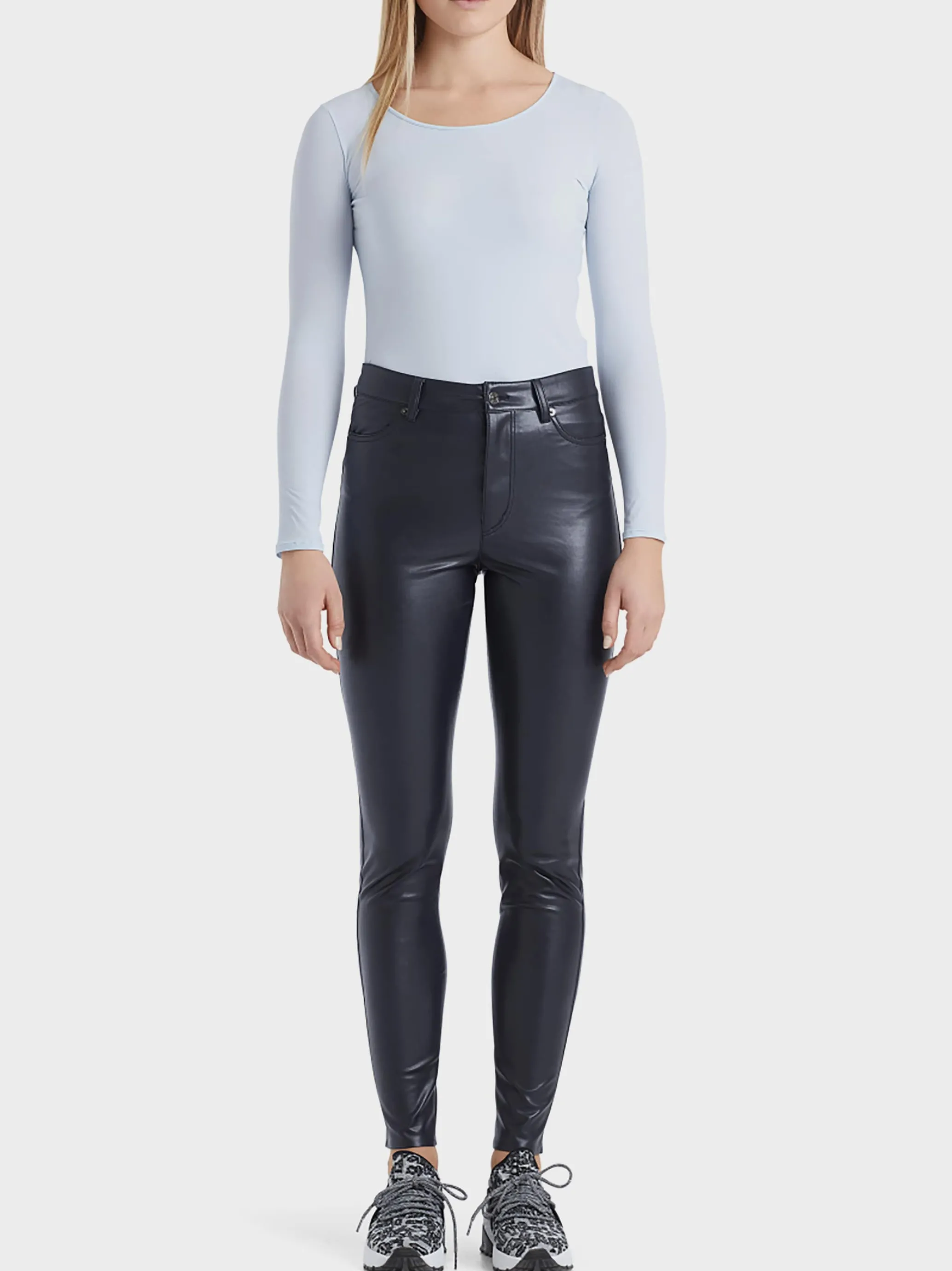 RÖHRENHOSE AUS KUNSTLEDER-Marc Cain Cheap