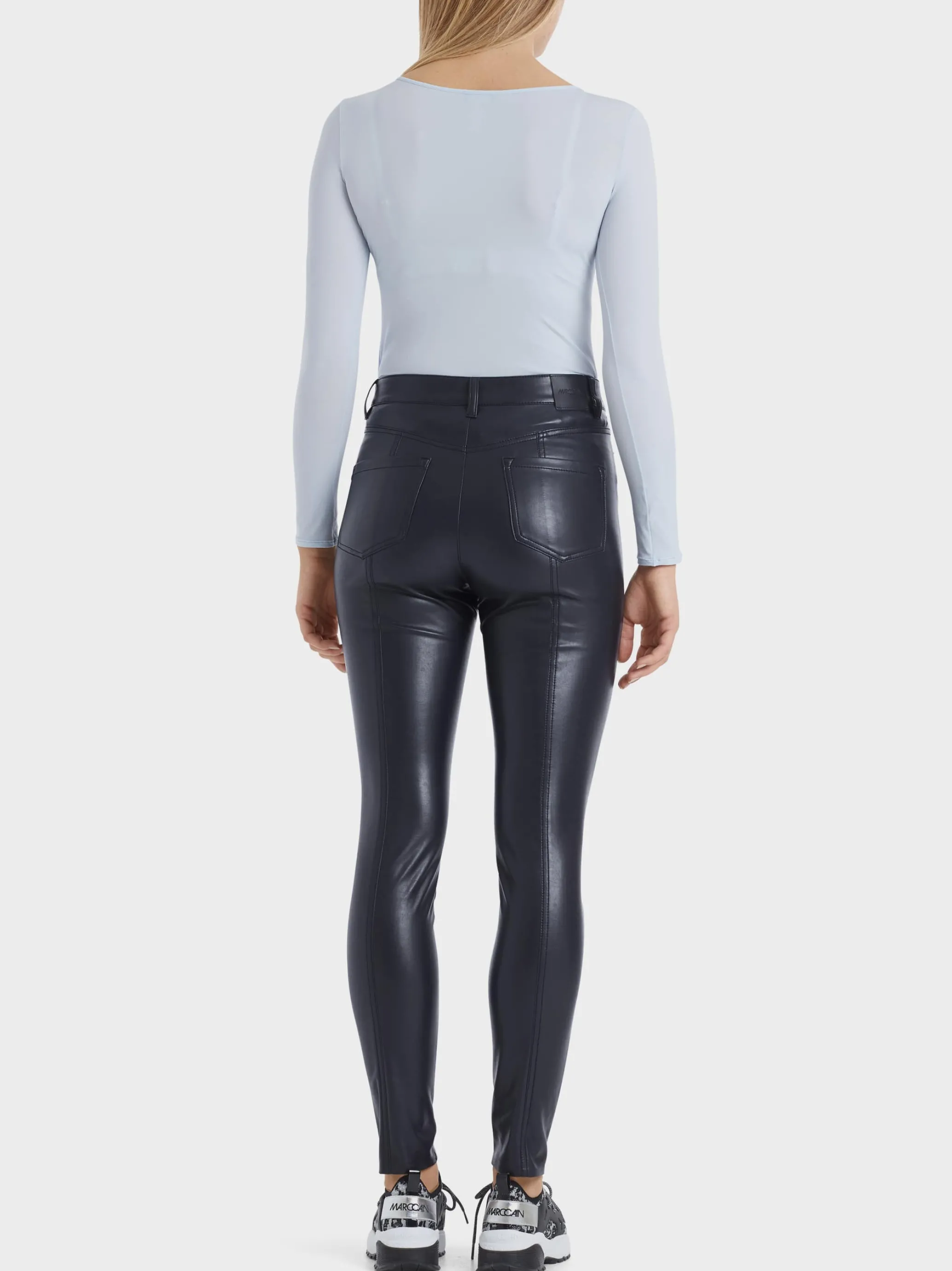 RÖHRENHOSE AUS KUNSTLEDER-Marc Cain Cheap