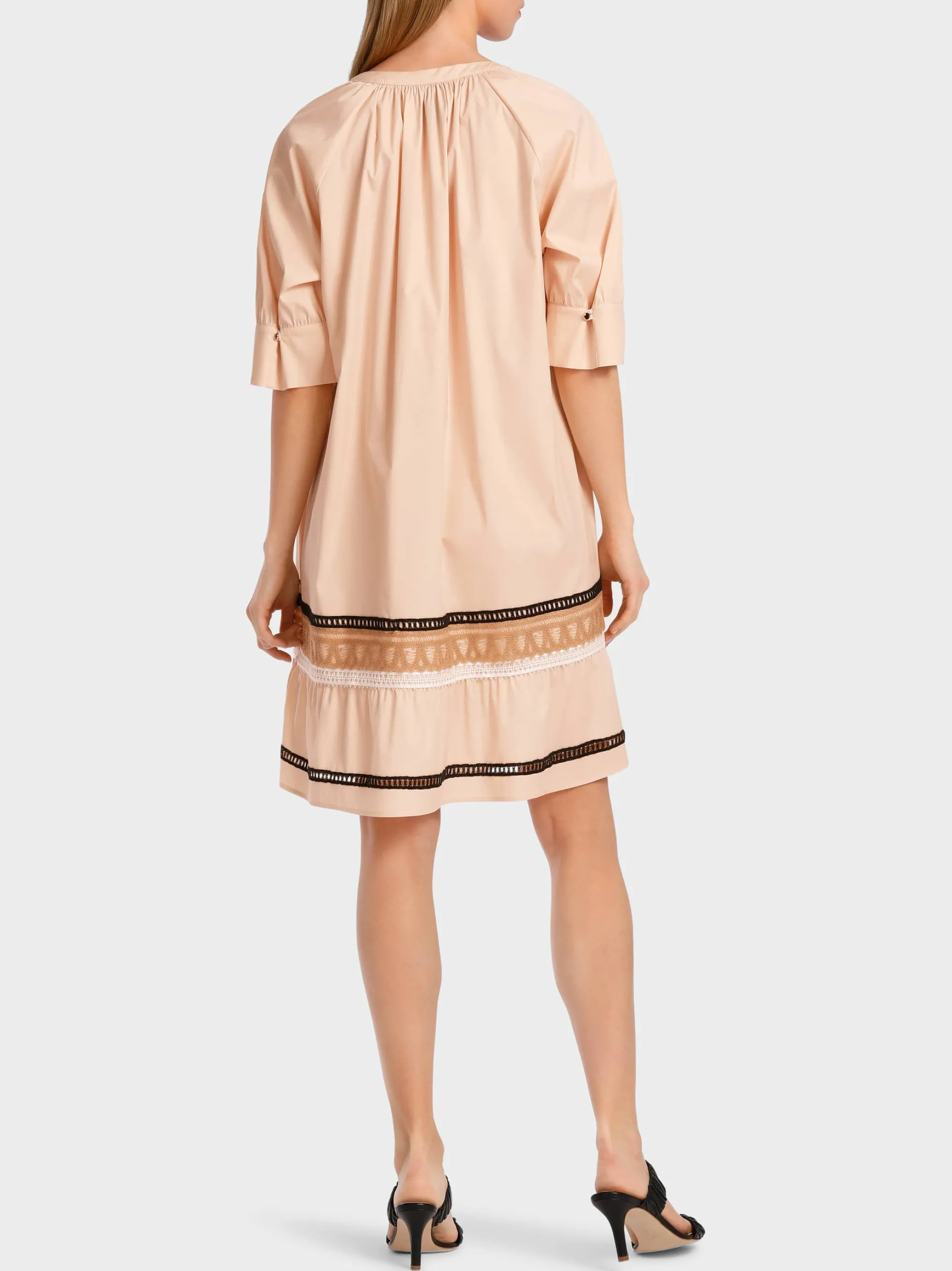 ROMANTISCHES RAGLANKLEID MIT STUFE-Marc Cain Outlet