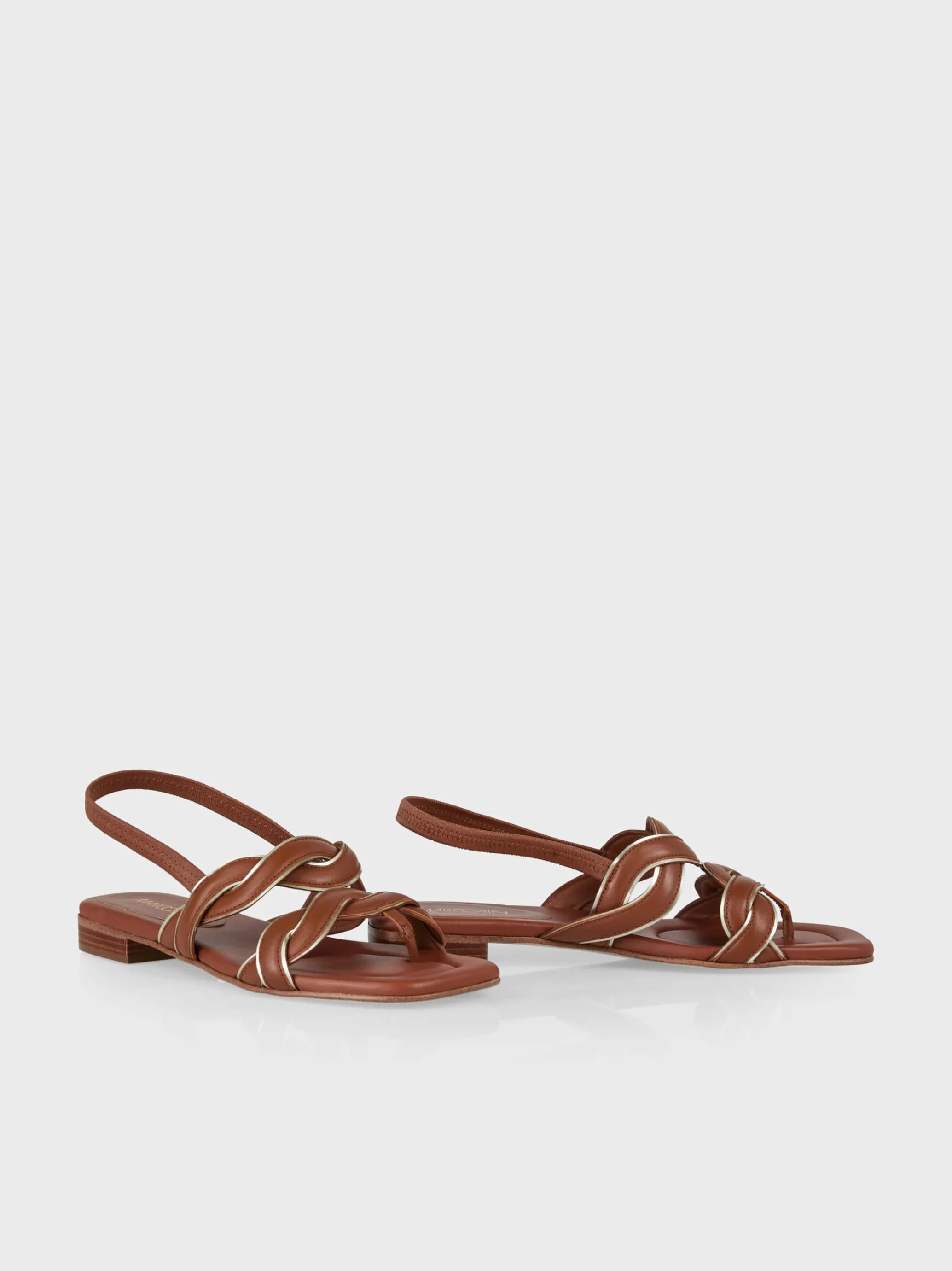 SANDALEN MIT GEFLOCHTENEM RIEMEN-Marc Cain Fashion