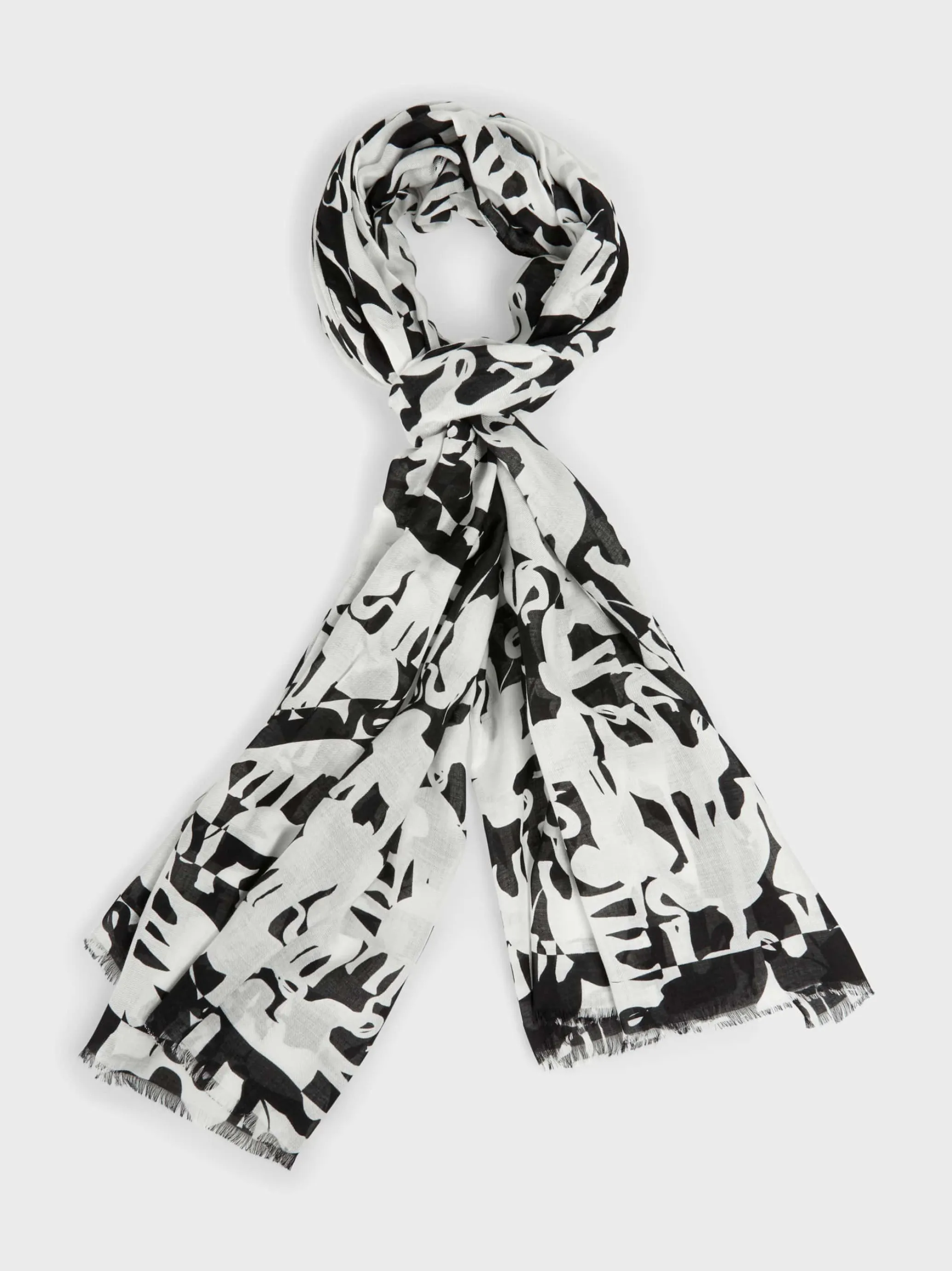 SCHAL MIT ELEFANTEN-PRINT-Marc Cain New