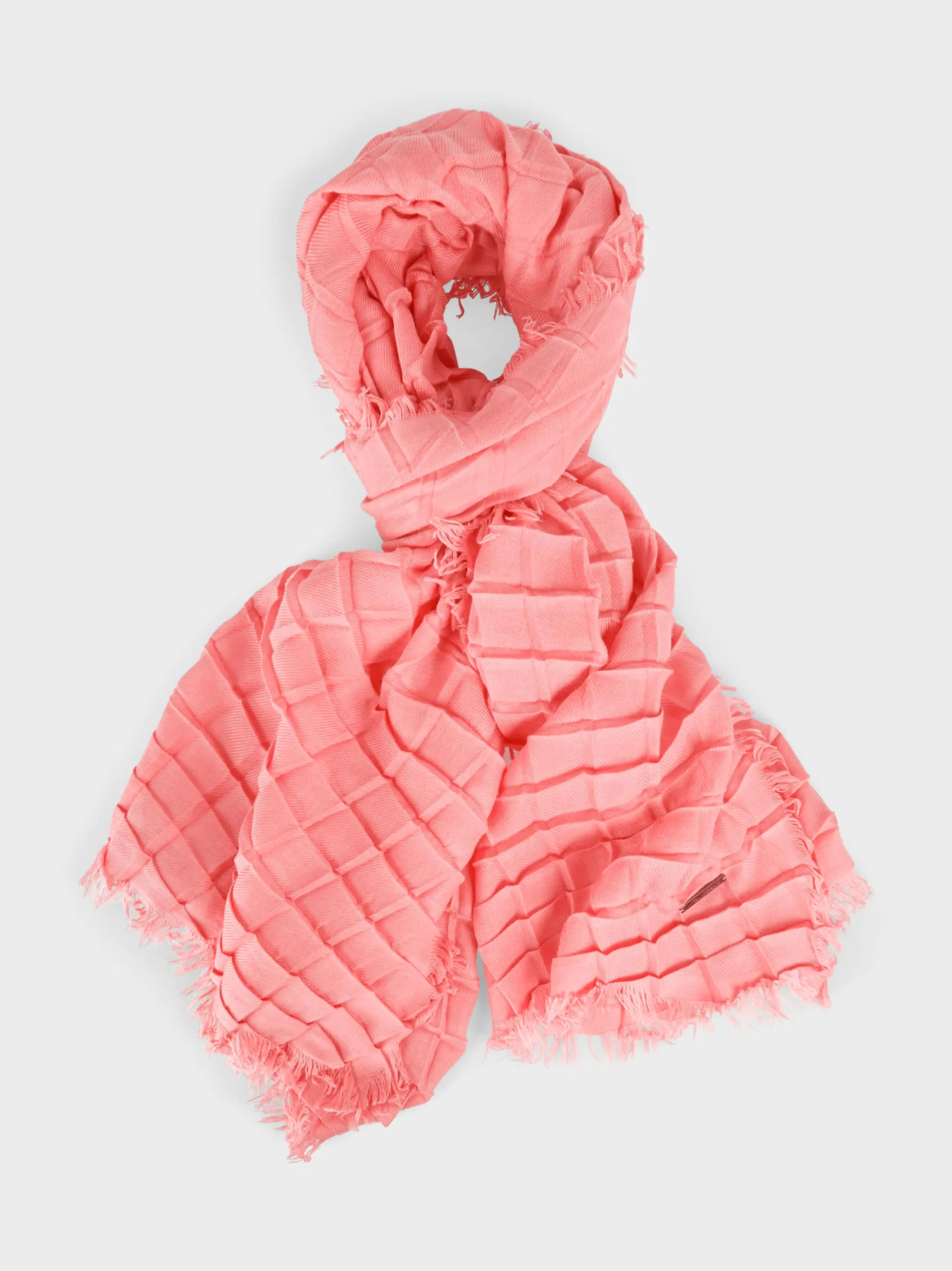 SCHAL MIT PLISSEEMUSTER-Marc Cain Fashion