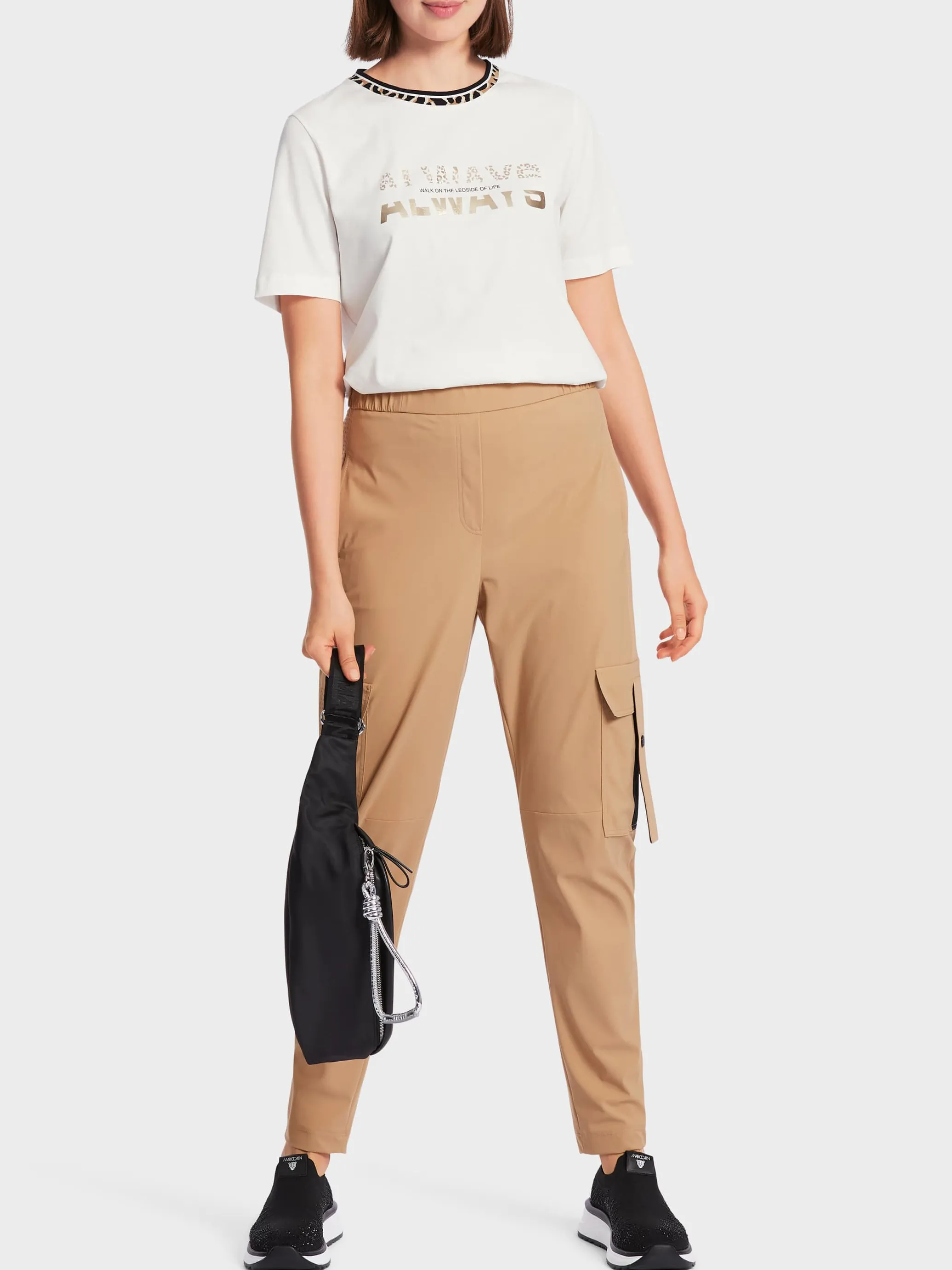 SLOGAN-T-SHIRT "RETHINK TOGETHER"-Marc Cain Cheap