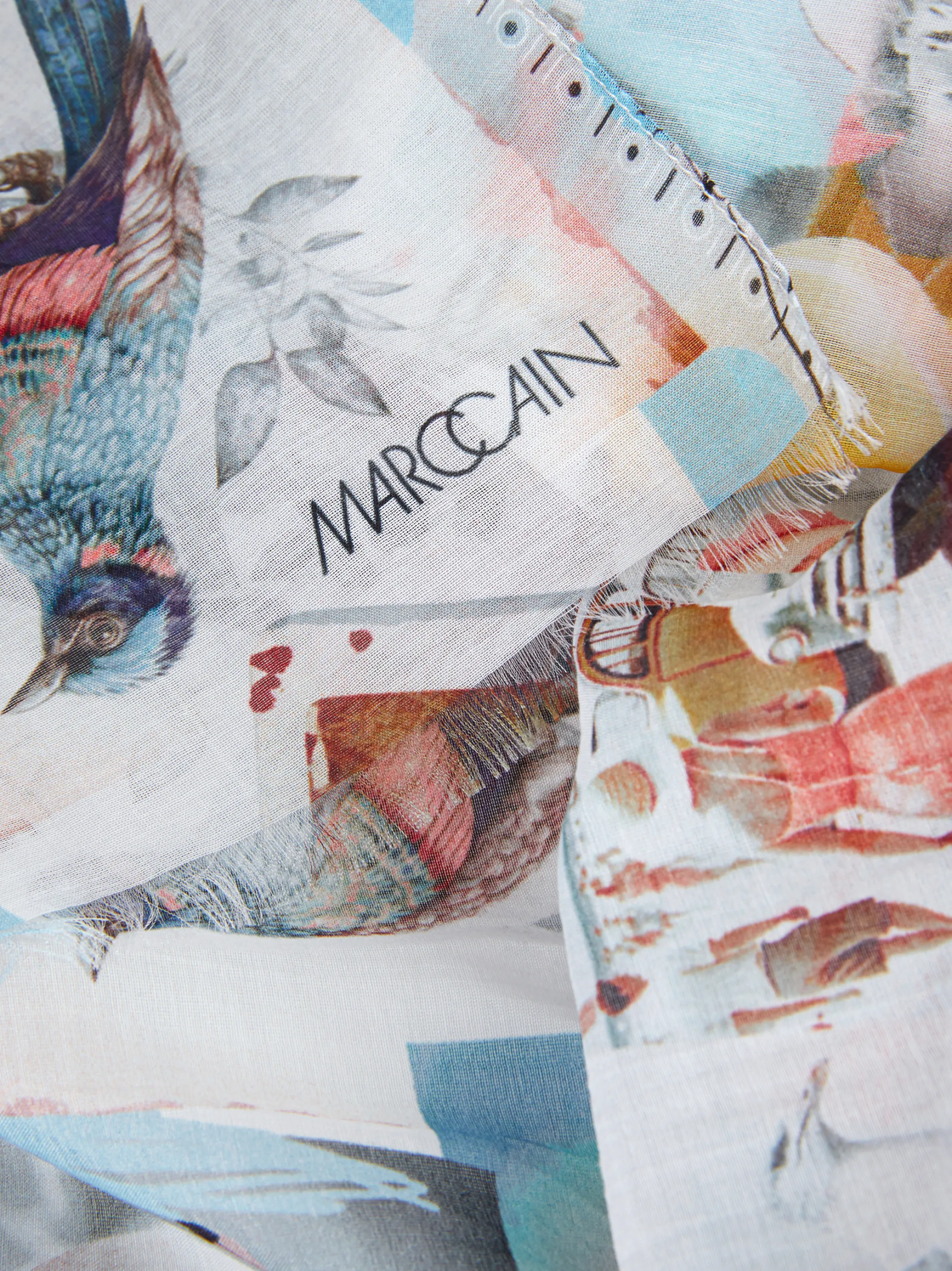 SOMMERLICHER SCHAL MIT SEIDE-Marc Cain Store