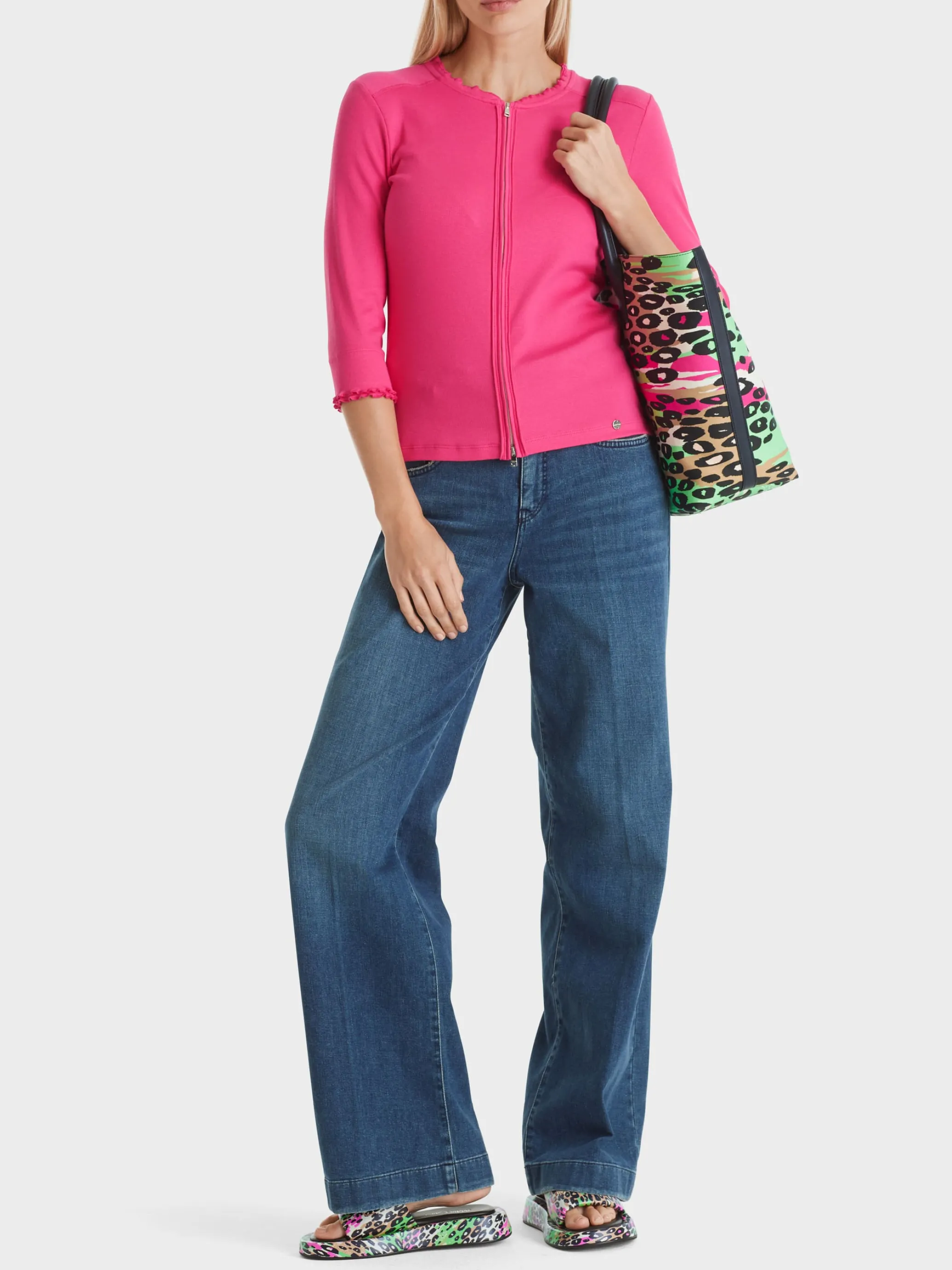 SPORTIVE JACKE MIT RÜSCHENDETAIL-Marc Cain Outlet