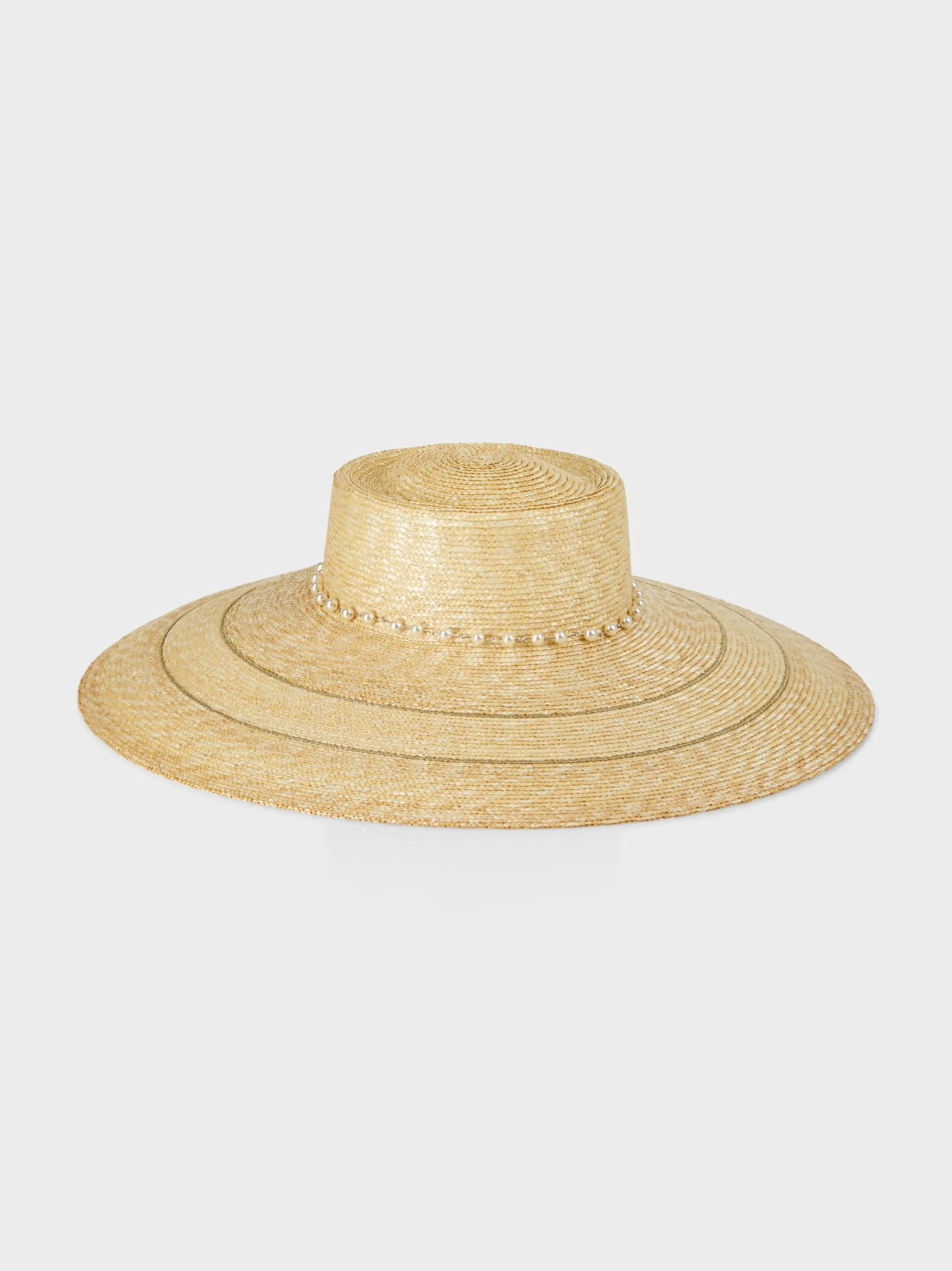 STROHHUT MIT PERLEN-Marc Cain Clearance