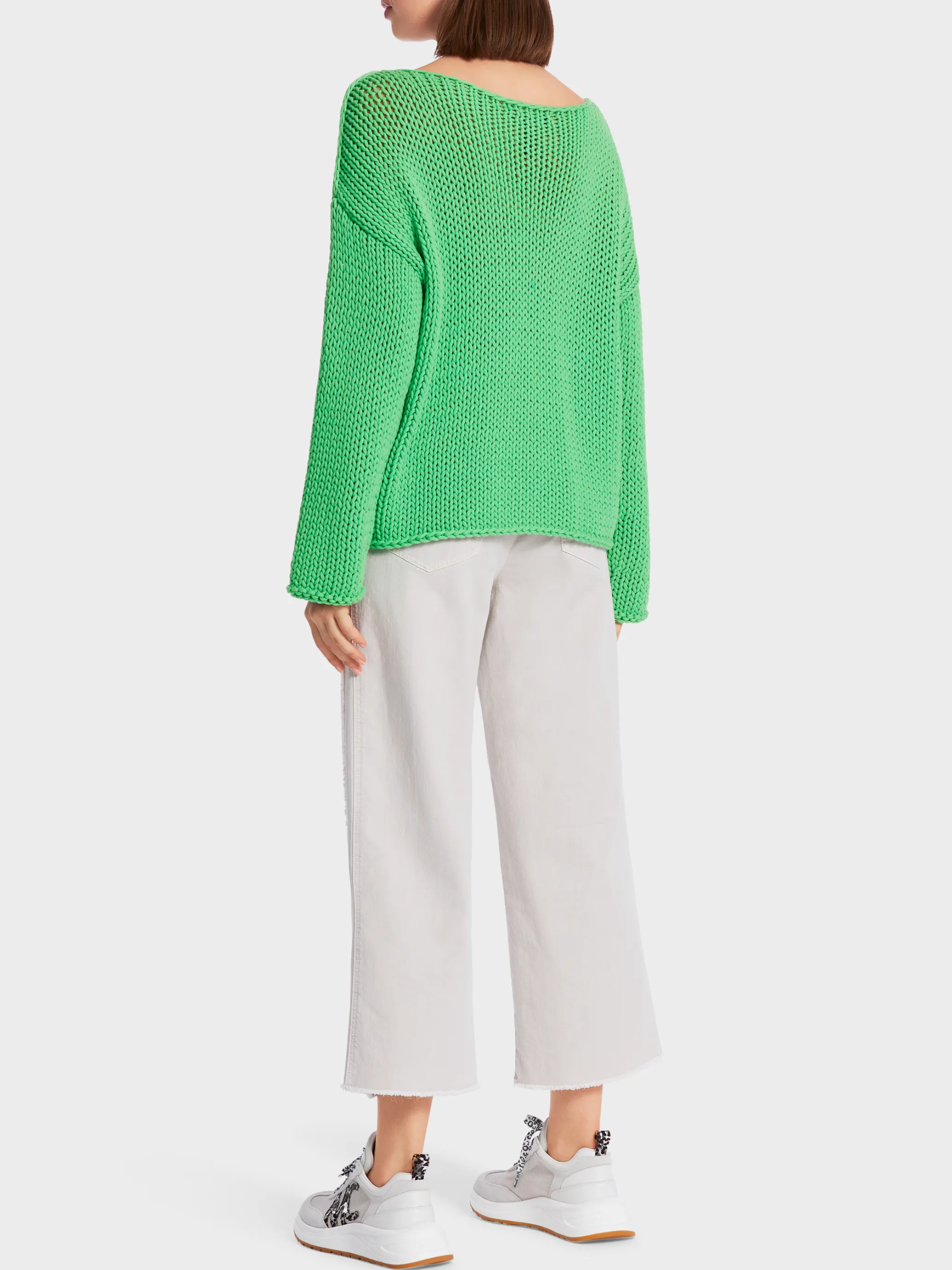 SWEATER IN GROBSTRICK KNITTED IN GERMANY-Marc Cain Online