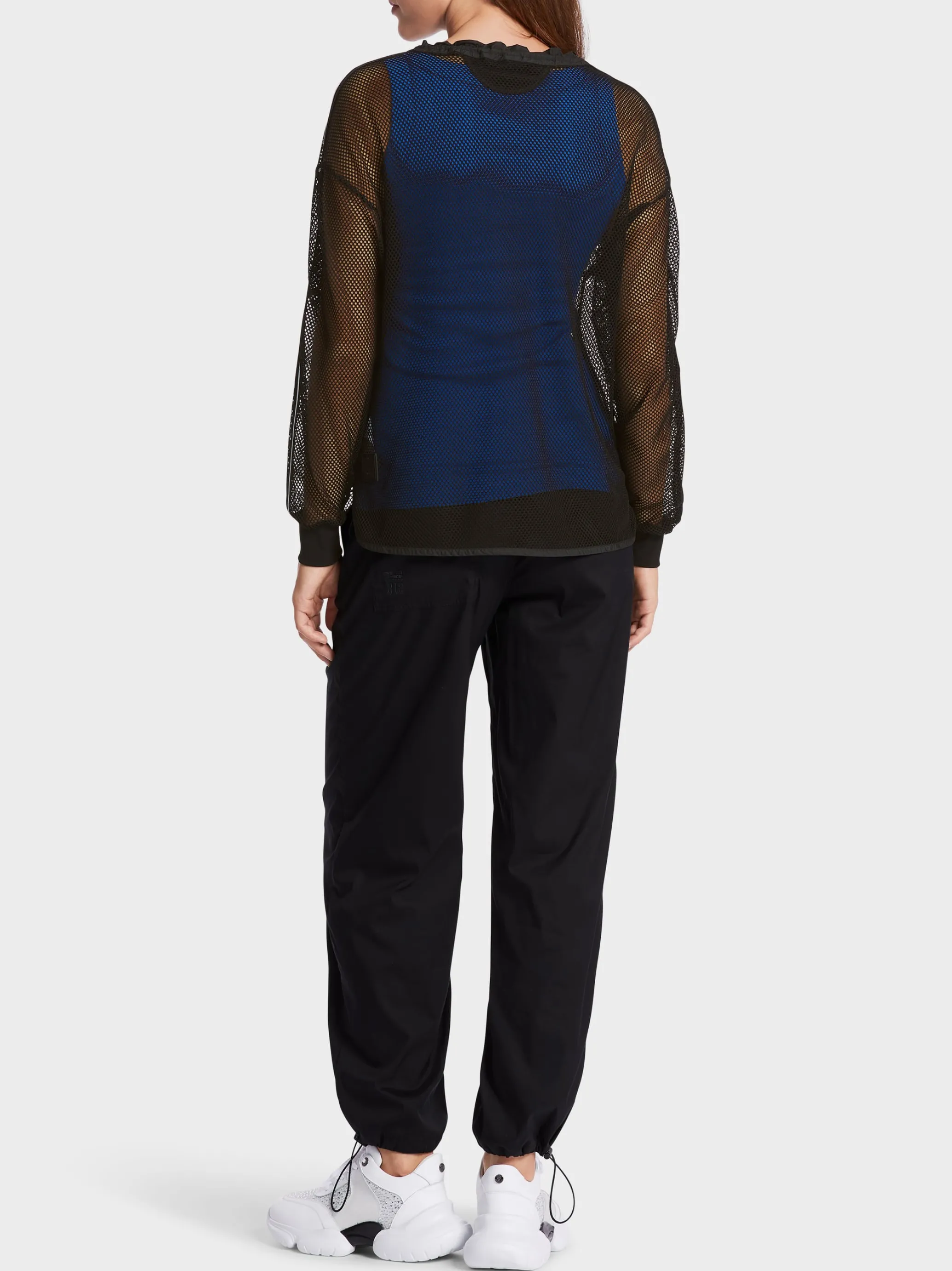 T-SHIRT AUS BEDRUCKTEM MESH-Marc Cain Cheap