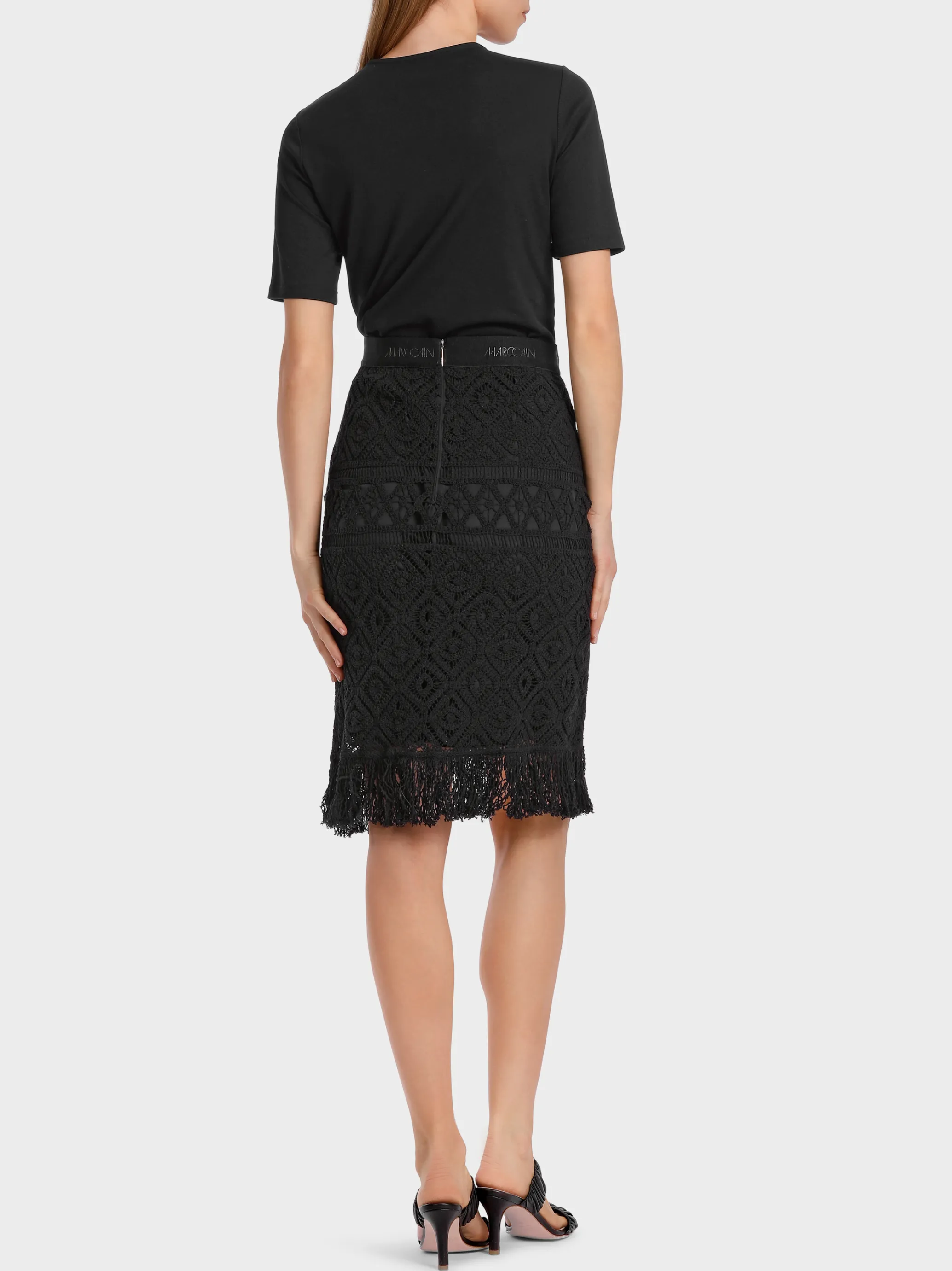 T-SHIRT MIT KNOTENEFFEKT-Marc Cain Shop