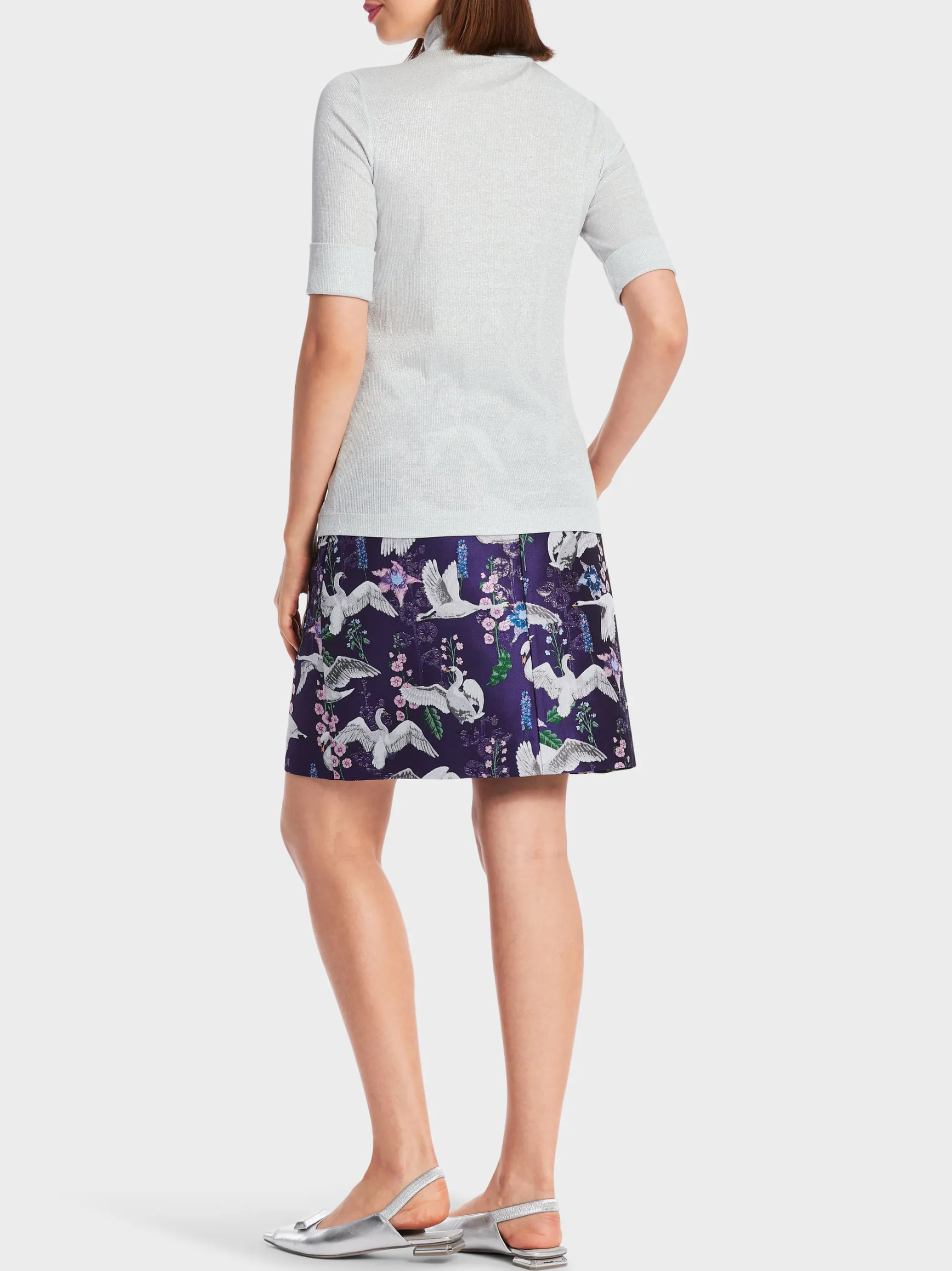T-SHIRT MIT ROLLKRAGEN-Marc Cain Cheap
