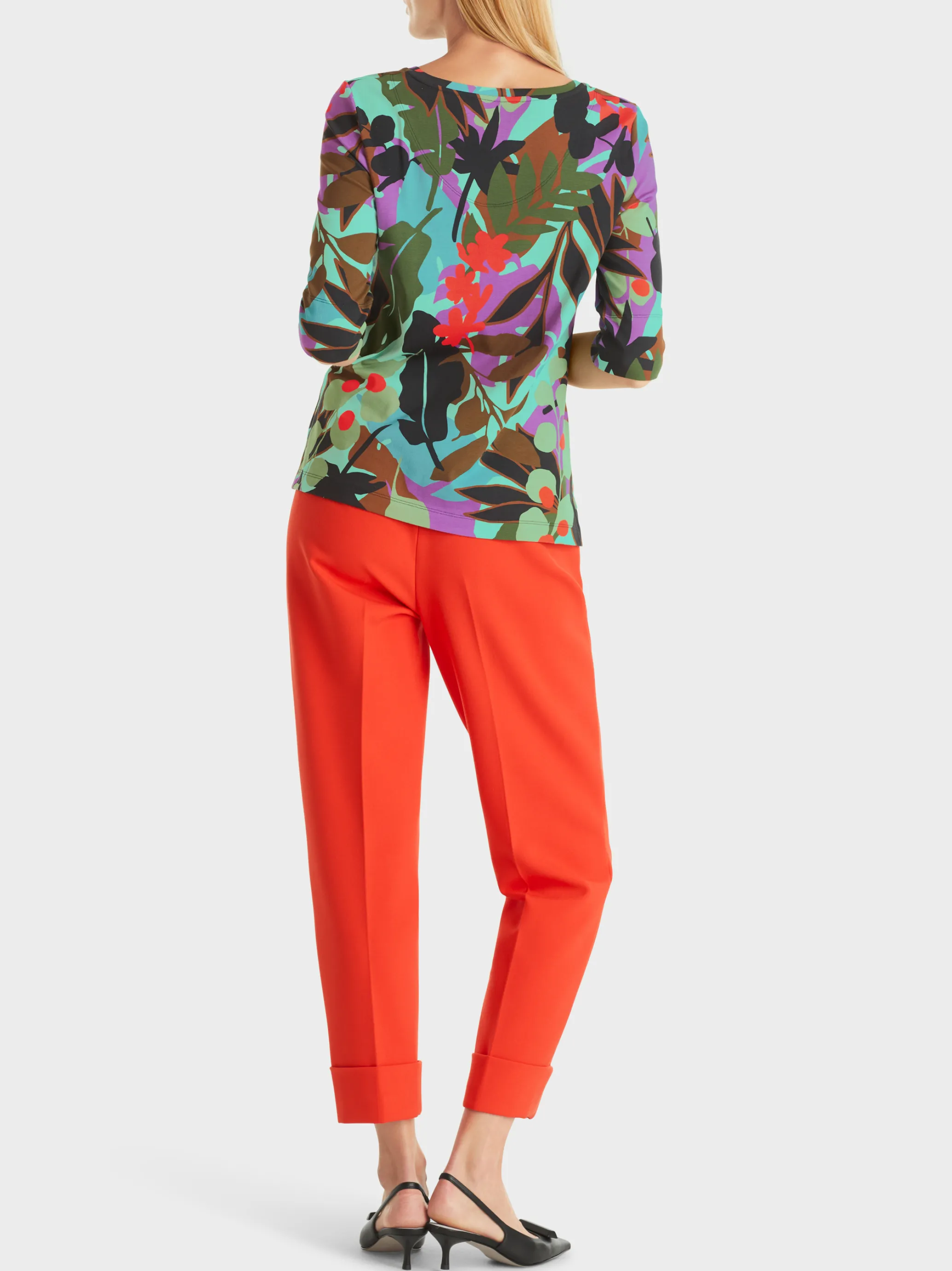 T-SHIRT MIT SEITENSCHLITZEN-Marc Cain Flash Sale