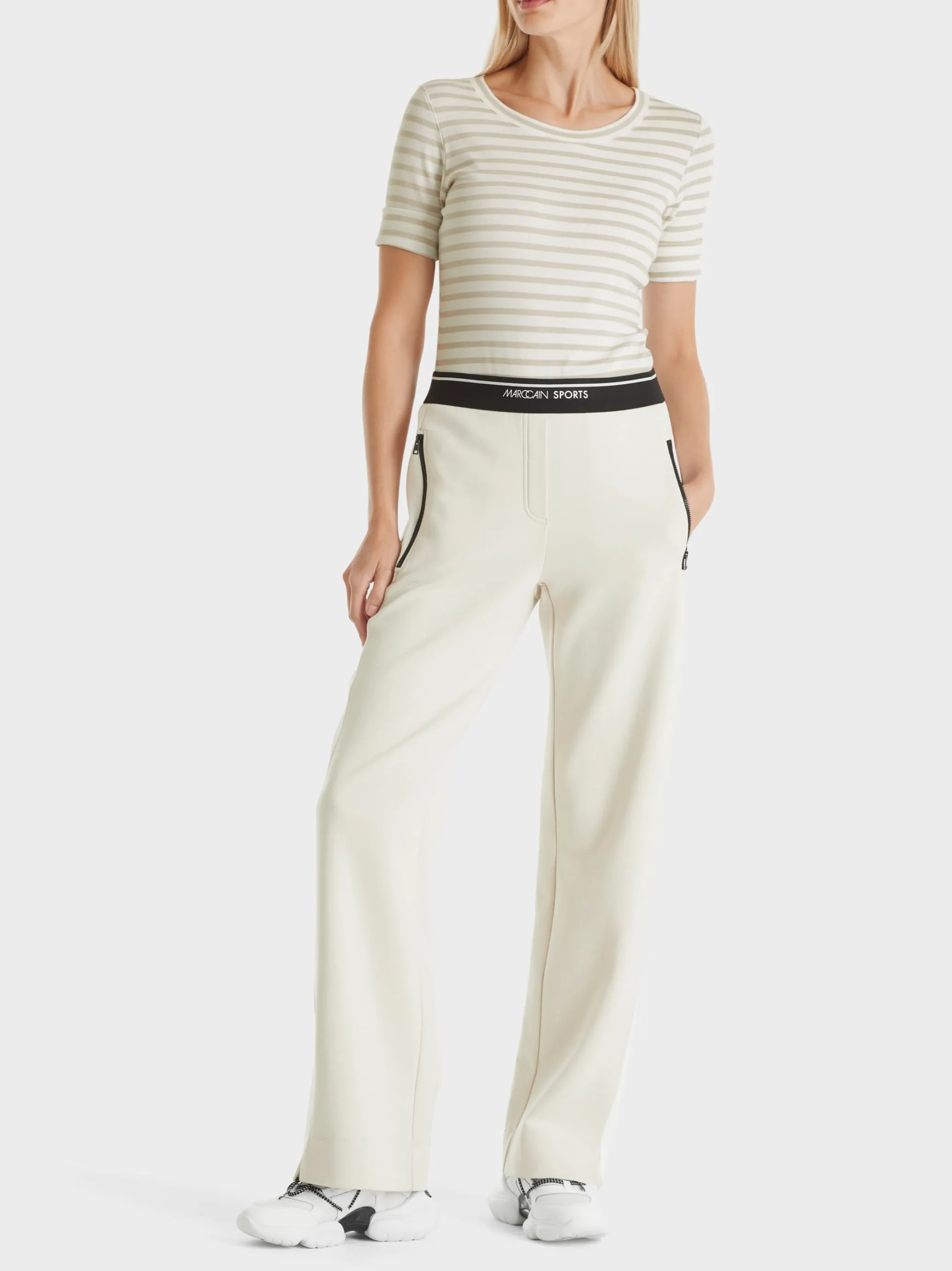 T-SHIRT MIT STREIFEN-Marc Cain Clearance