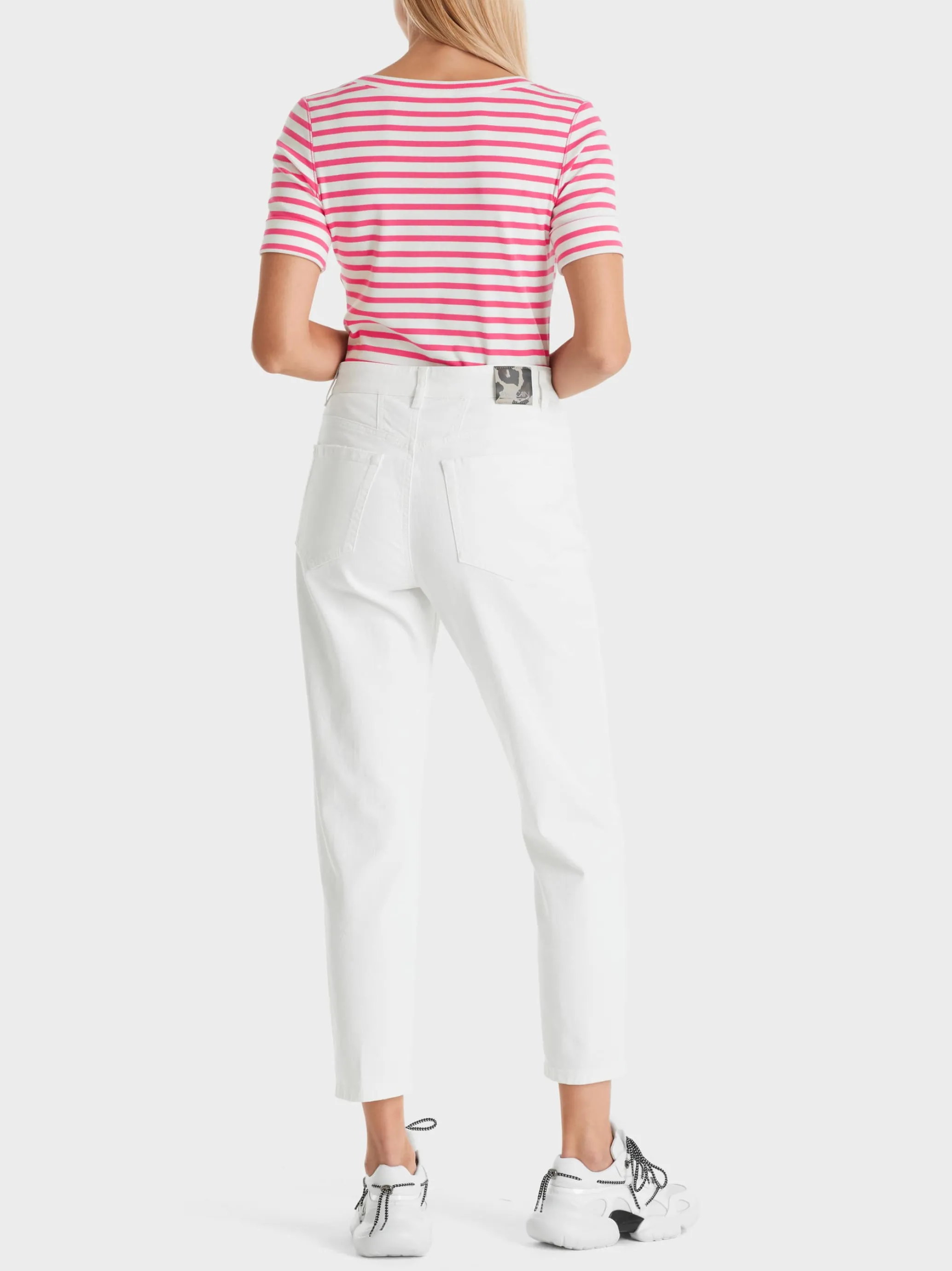 T-SHIRT MIT STREIFEN-Marc Cain Outlet